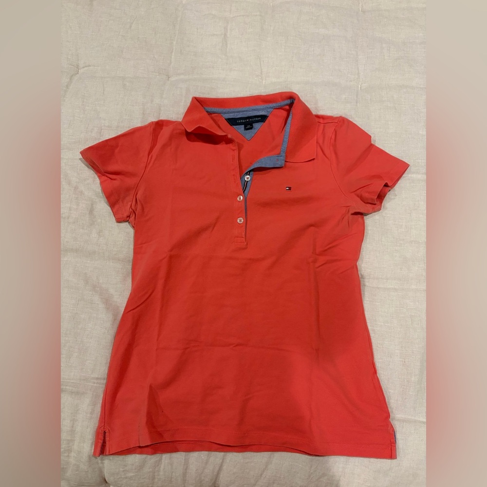 Tommy Hilfiger Women's Coral Button Down Shirt
